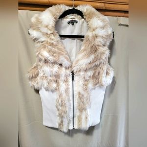 Sweater fur vest